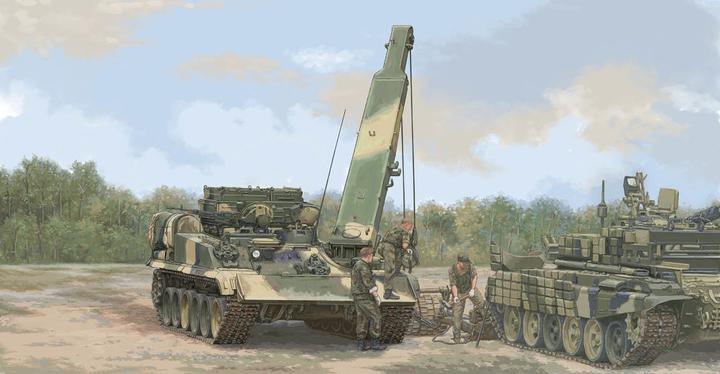 Actual product image Trumpeter Russian BREM-1M Armoured Recovery Vehicle