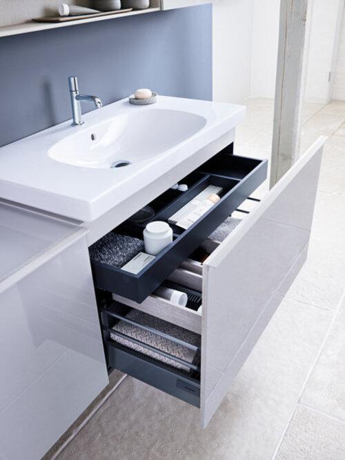 Actual product image Geberit Keramag Acanto Wash basin Compact 500634, without tap hole, with overflow, 900x420mm (502 mm, 900 mm)