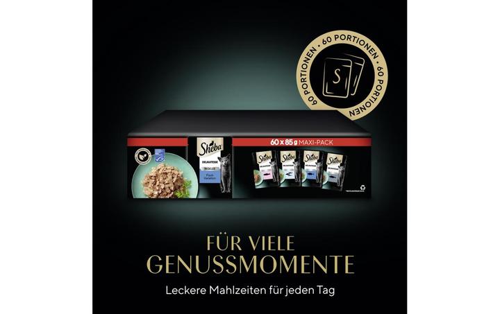 Immagine prodotto Sheba Pesce in busta (Adulto, 60 pz., 5100 g)