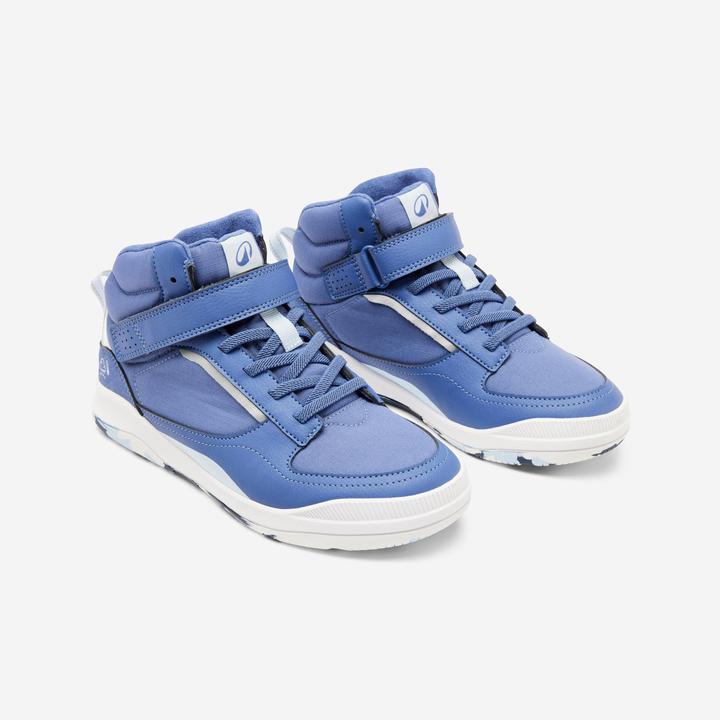 Image du produit Decathlon Turnschuhe Kinder hoch Schnürsenkel Klettverschluss - Playventure blau (37)