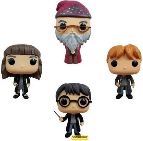 Actual product image Funko Harry Potter POP! Movies Vinyl Figure 4-Pack W1 9 cm