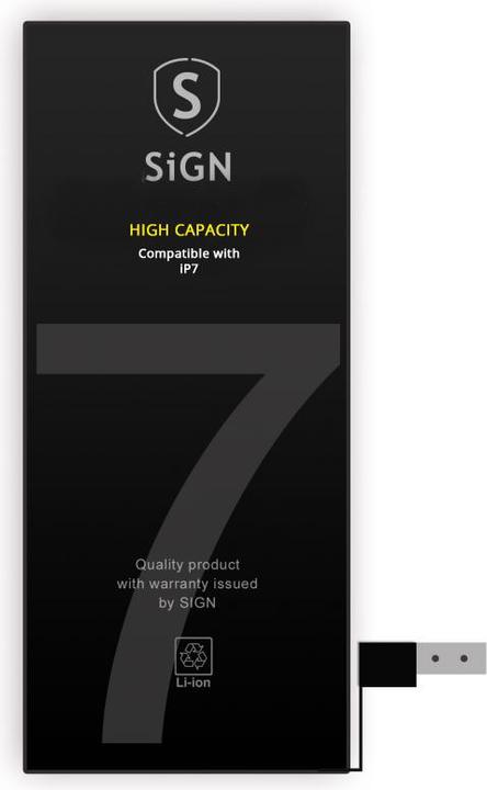 Actual product image SIGN iPhone 7 High Capacity Battery - 2200mAh