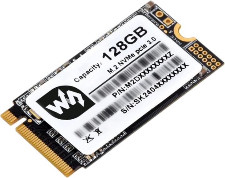 Image du produit WaveShare 128 Go de mémoire SSD M.2 NVME 2242 (128 Go, M.2 2242)