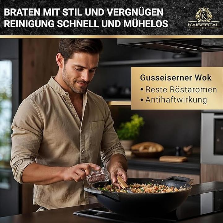 Produktbild Kaisertal Wok ohne Deckel (Wok Pfanne, Gusseisen)