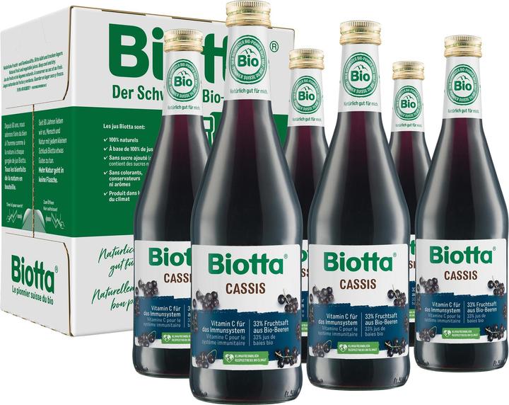 Produktbild Biotta Cassis (6 x 50 cl)