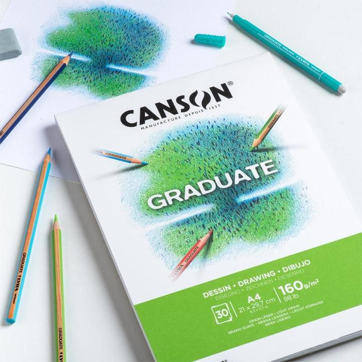 Produktbild Canson GRADUATE - Zeichenblock (A5, Kein Einband)