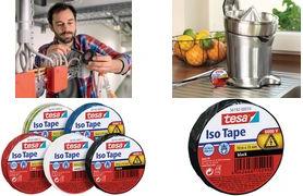 Produktbild tesa Elektro Isolierband, hitzebeständiges Klebeband zum Isolieren, Reparieren & Bündeln (19 mm)