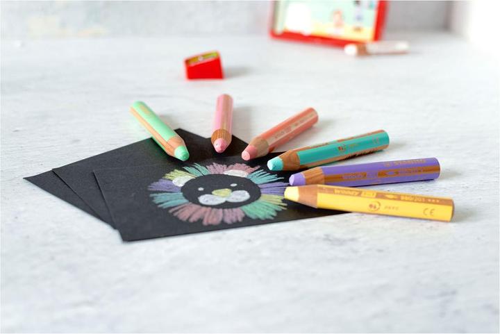 Produktbild STABILO woody 3 in 1 Buntstift mit Spitzer und Pinsel (Pastellfarben, 18 x)