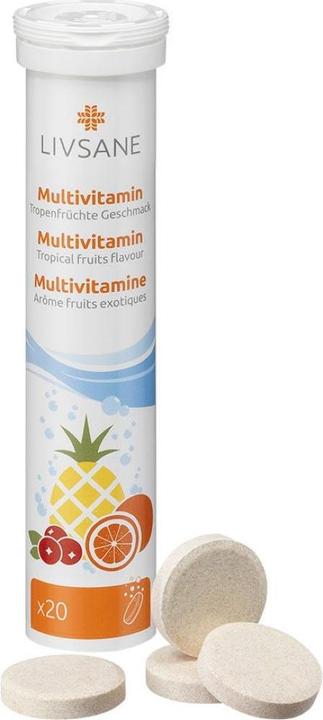 Actual product image Livsane Multivitamin (20 Piece, Effervescent tablet, 100 g)