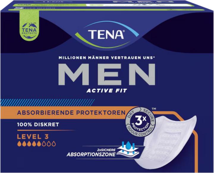 Immagine prodotto Tena Gli assorbenti MEN per l'incontinenza vescicale di livello 3 (16 x, Normale)