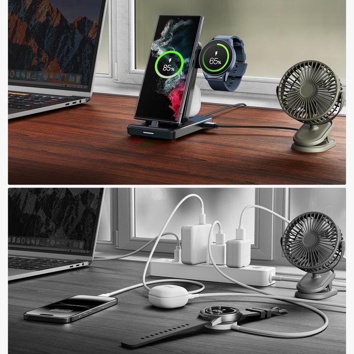 Image du produit Joyroom JR-WQS01 Station de charge pliable 4 en 1 (version Type-C) (7.50 W)