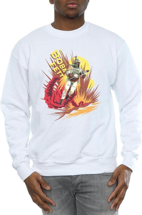 Actual product image Star Wars Mens Boba Fett Rocket Powered Sweatshirt (3XL)