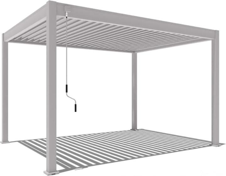 Produktbild Weide Pergola Classic 3x4m mit Lamellendach Sand (400 cm, 300 cm)