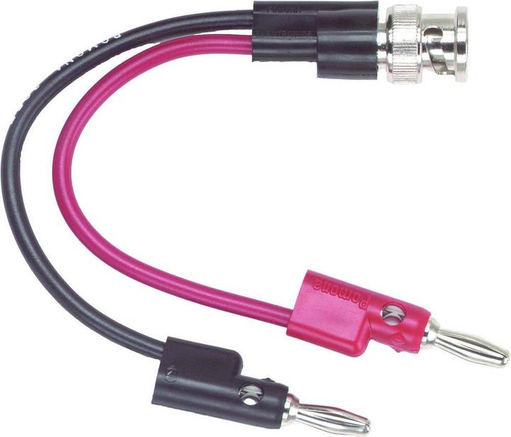 Actual product image Pomona Electronics BNC plug to multi-stacking banana plug breakout