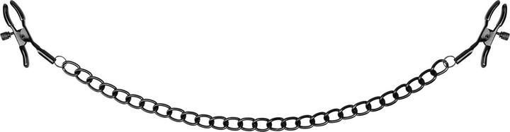 Actual product image Magic Silk Nipple Clamps with Chain - Black