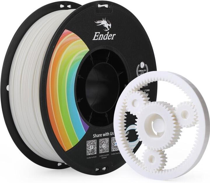 Immagine prodotto Creality Filamento PLA+ Bianco, 1,75 mm, 1 kg (PLA, 1.75 mm, 1000 g, Multicolore)