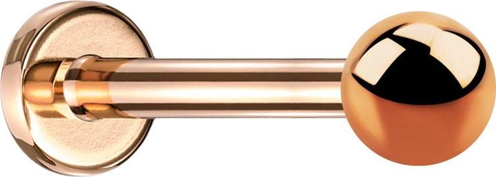 Produktbild Star Piercing Labret rosegold mit Kugel (Chirurgenstahl 316L, ohne Messing)