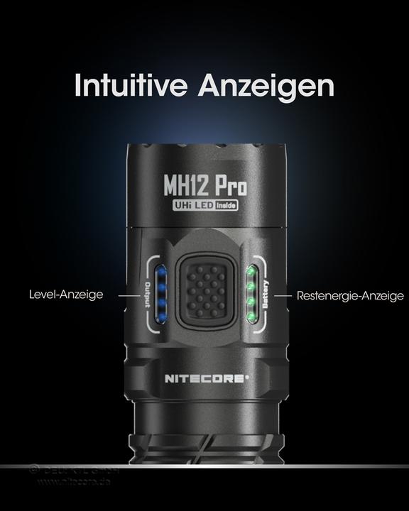 Produktbild Nitecore MH12 Pro - 3300 Lumen, UHi 40 LED (13.80 cm, 3300 lm)