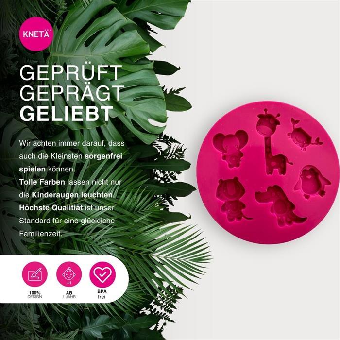Actual product image Knetä Silicone moulds - Zoo Animals