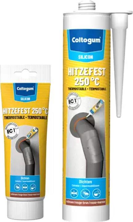 Produktbild Coltogum Dichtmasse, 100 ml, hitzefest 250°C, rotbraun (0.10 kg, Rotbraun, 100 ml)
