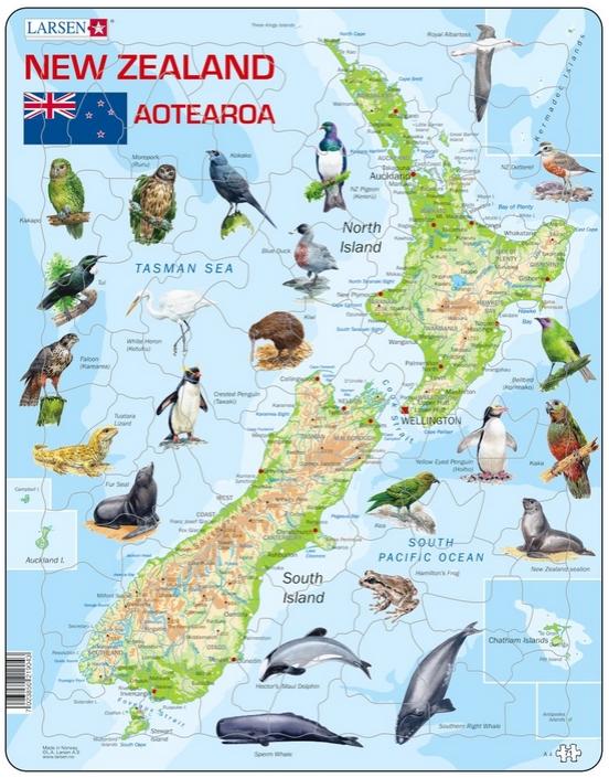 Larsen Jigsaw - New Zealand (71 pieces)