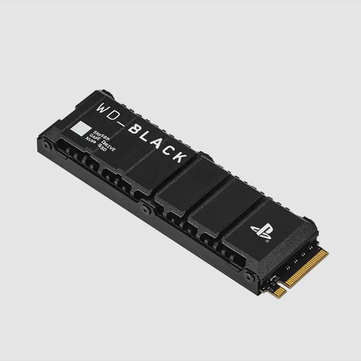 Actual product image WD Black SN850P with Heatsink for PS5 (2000 GB, M.2 2280)
