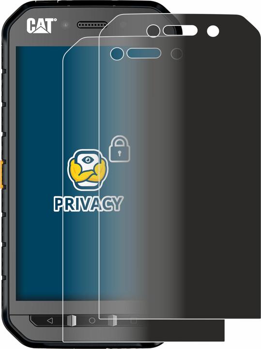 Produktbild BROTECT Sichtschutzfolie Anti-Spy Privacy Folie Blaulicht-Schutz (2 Stück, CAT S41)