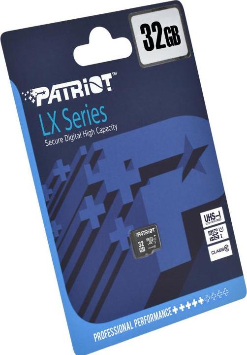Productafbeelding Patriot LX serie (32 GB, microSDHC, U1, UHS-I)