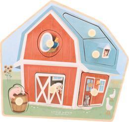 Actual product image Little Dutch Little Farm FSC wooden puzzle