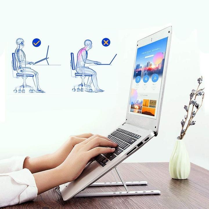 Produktbild Hermex Notebookständer Laptophalter Tablethalterung Halter Ständer klappbar