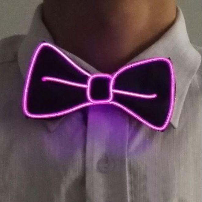 Actual product image MU Style Joker Series Luminous LED bow tie