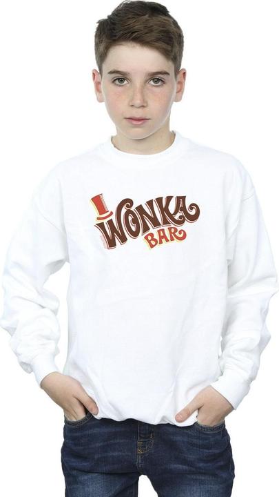 Actual product image Willy Wonka & the Chocolate Factory Boys Bar Logo Sweatshirt (104)