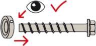 Actual product image Fischer Concrete screw (20 Screws per piece)