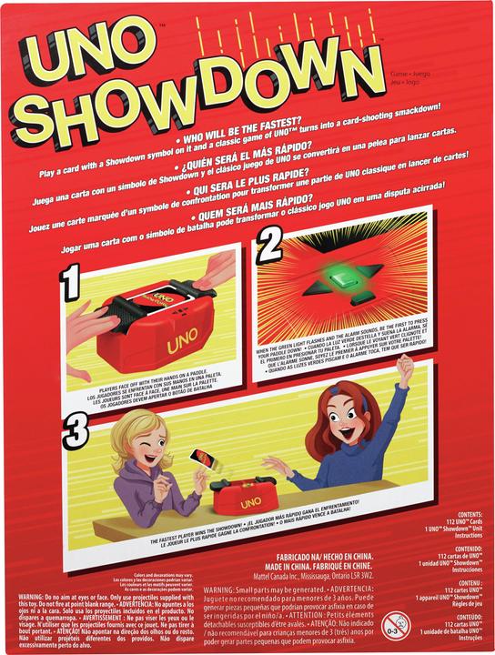 Actual product image Mattel Games UNO Showdown (Multilingual)