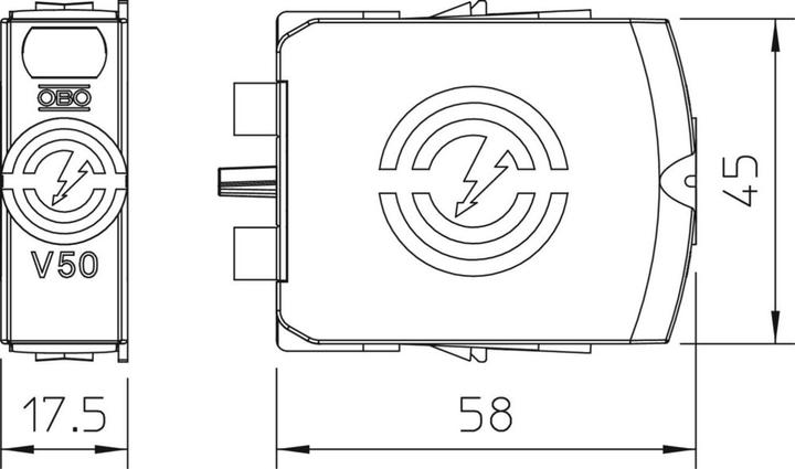 Immagine prodotto OBO Bettermann OBO V50-0-280 Parte superiore del CombiController