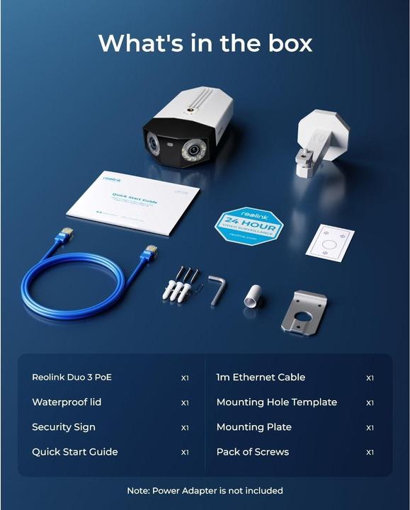 Actual product image Reolink Duo Series P750-16MP (7680 x 2160 pixels)