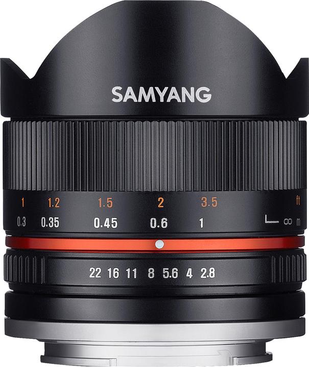 Samyang 8mm f/2.8 II - Fujifilm X (Black) (Fujinon XF, APS-C / DX)
