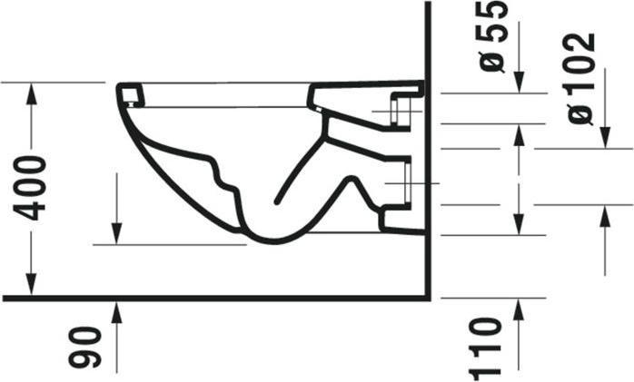 Produktbild Duravit Wand-WC ARCHITEC tief, 365x575mm weiss
