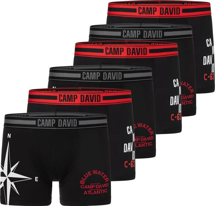 Immagine prodotto Camp David Boxershorts (L, confezione da 6)