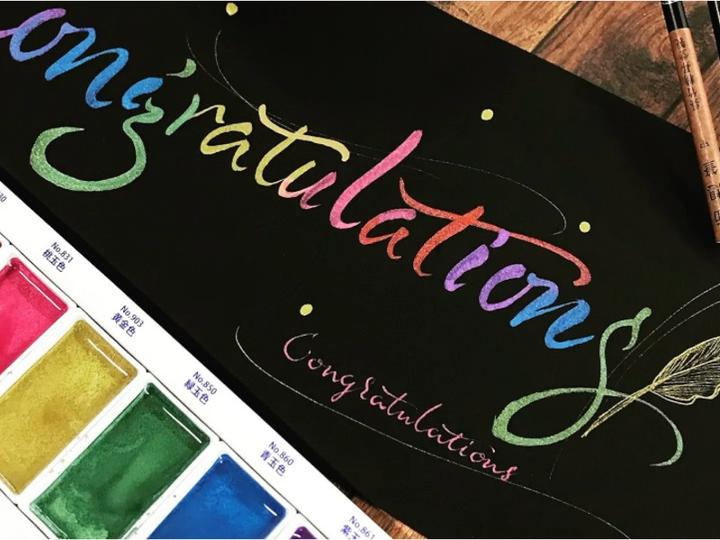Produktbild Zig Kuretake Gansai Tambi Gem Colors watercolors, 6 colors (Mehrfarbig)
