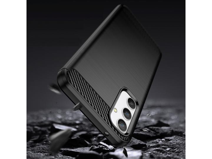 Produktbild Screenguard Samsung Galaxy A34 5G Hülle Carbon Brushed Soft TPU (Samsung Galaxy A34 5G)