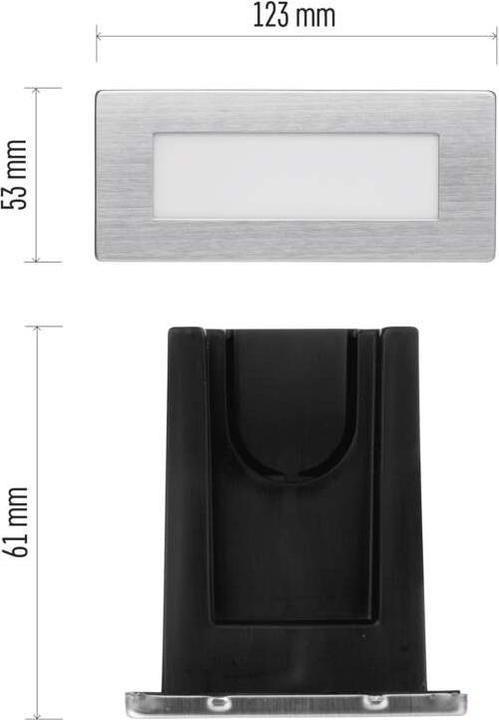 Immagine prodotto Emos Luce LED per scale - luce da incasso 123×53 1.5W neutro IP65 (65 lm)