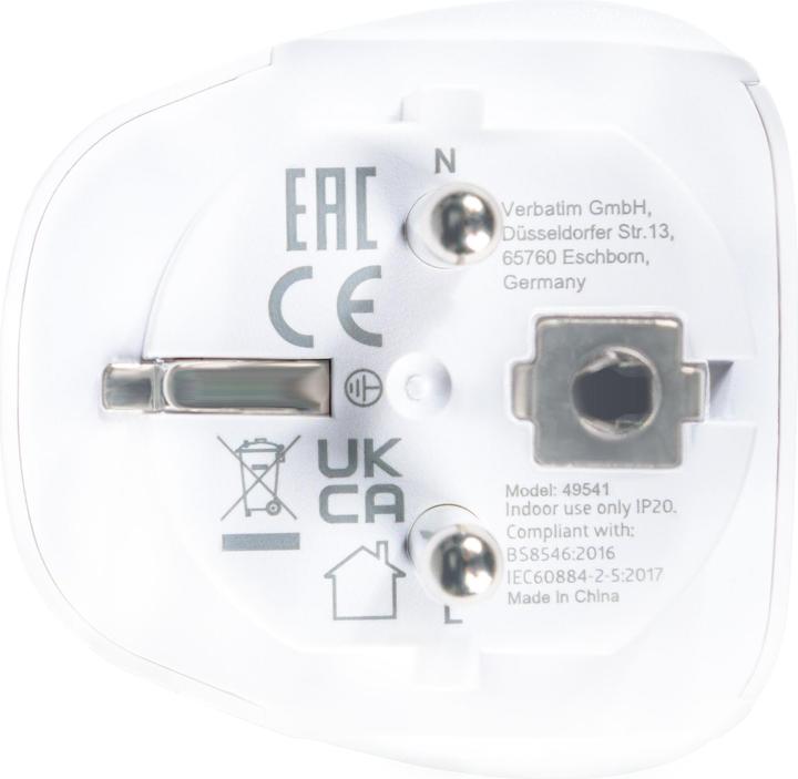 Produktbild Verbatim World to Europe Travel Adapter Plug