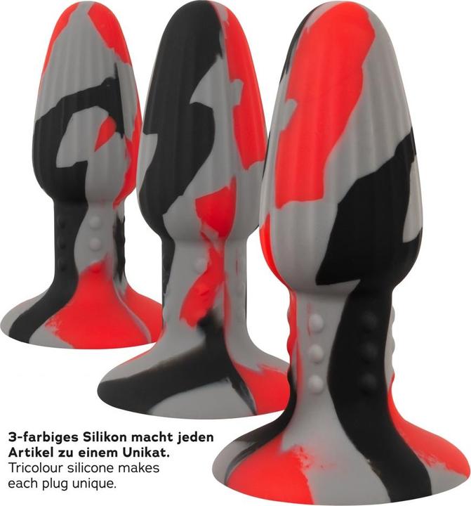 Actual product image Anos Triple Colour Butt Plug