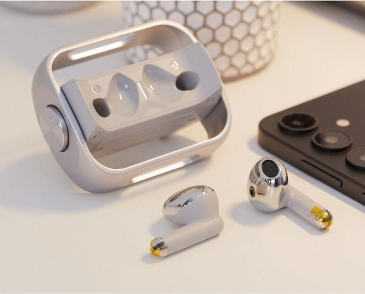 Actual product image Hoco - Wireless Earbuds (EW55) - for Gaming, Bluetooth 5.3, True Wireless - Silver