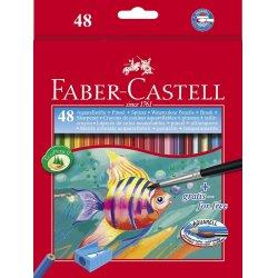 Actual product image Faber-Castell Coloured pencil children's watercolour 48-pack cardboard box (Multicoloured, 48 x)