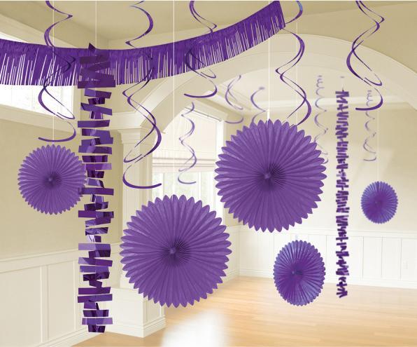 Image du produit Amscan Deco set violet 18 pièces