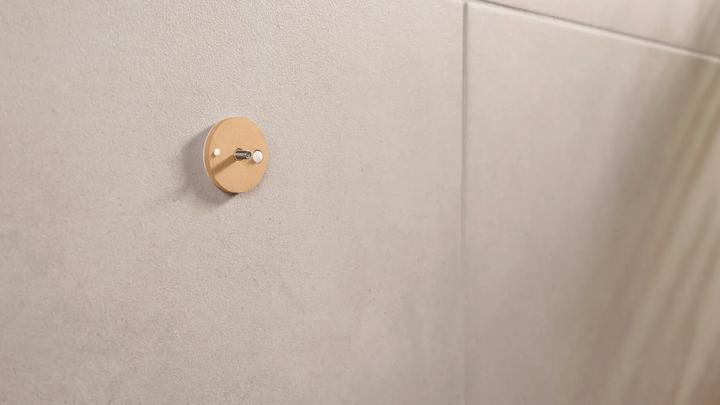 Actual product image tesa MOON GREY Towel hook incl. adhesive solution without drilling