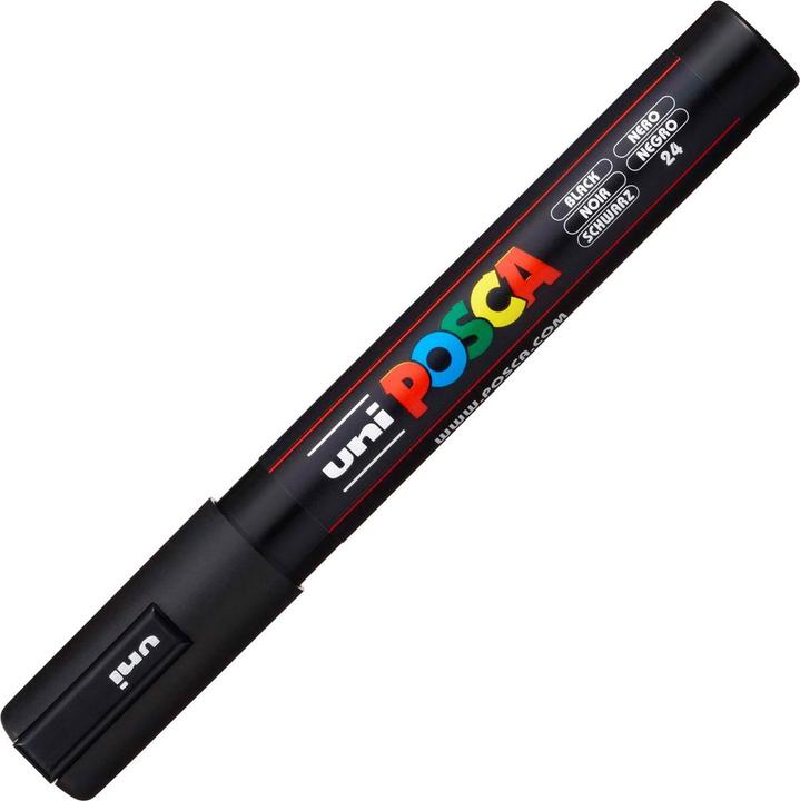 Actual product image Posca Marker PC-5M round tip (Black, 1.80 mm, 1 x)