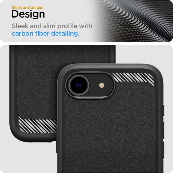 Immagine prodotto Spigen Rugged Armor MagFit TPU Back Cover Schwarz Apple iPhone 16e (Apple iPhone 16e)